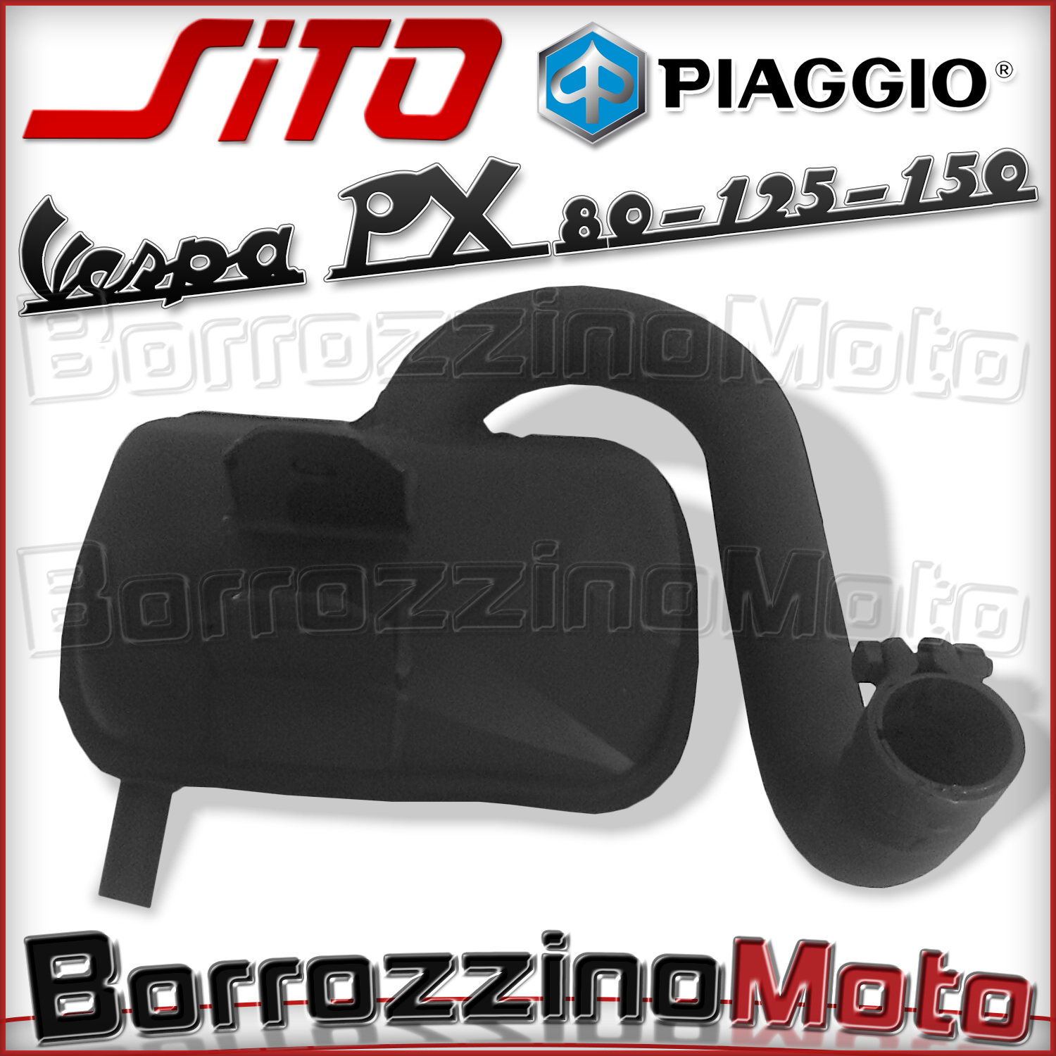 SCARICO MARMITTA TERMINALE SITO SPECIFICO PIAGGIO VESPA PX 80 125