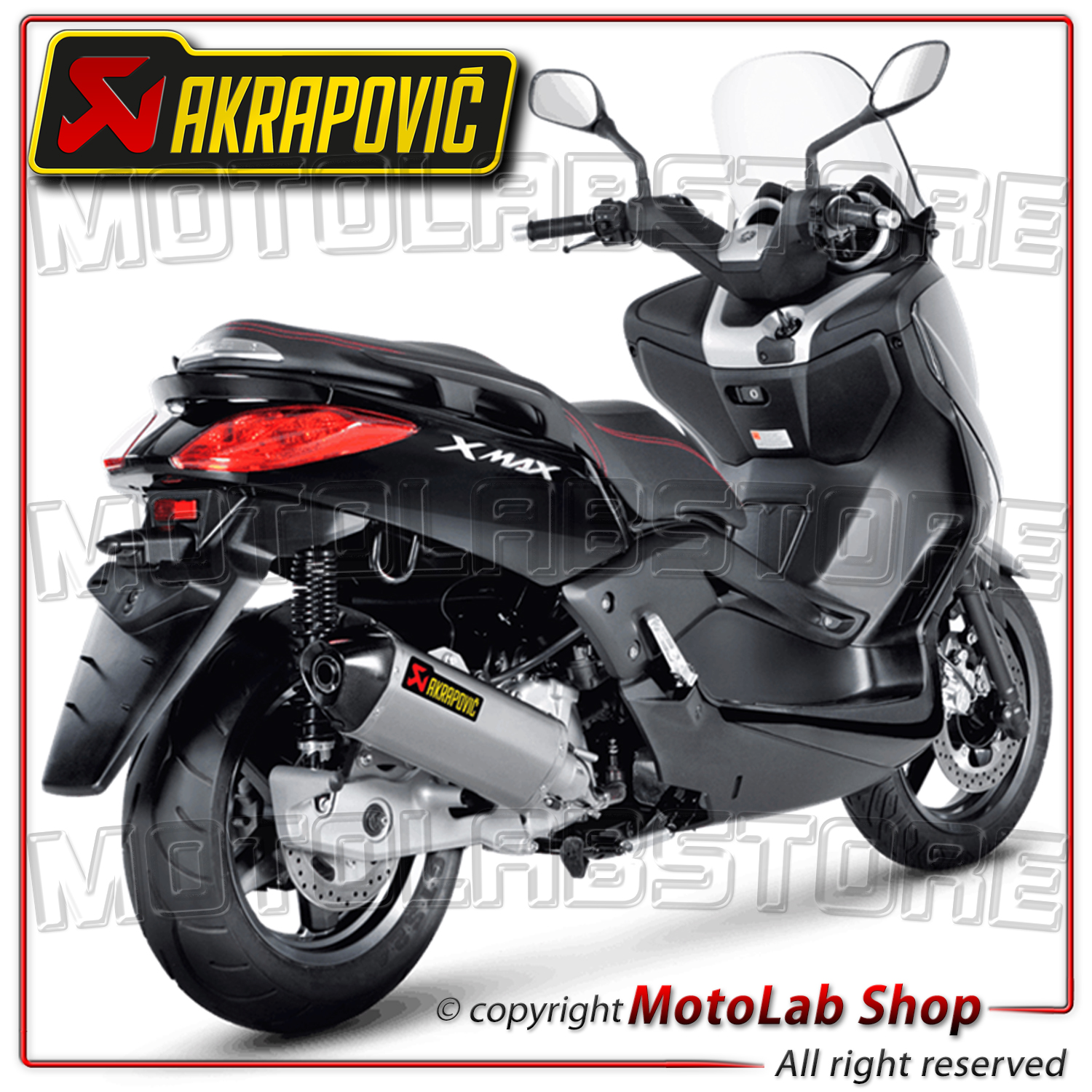 Terminale Scarico Marmitta Akrapovic Inox Omologato Yamaha X Max Xmax